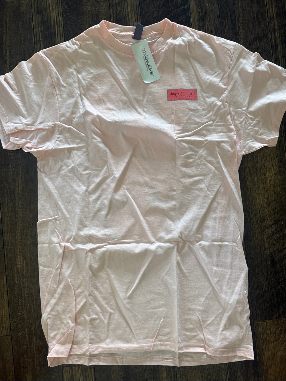 Simply Southern Light Pink Short Sleeve Logo Tee